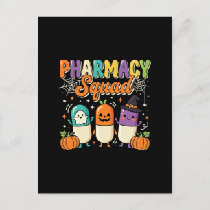 Apotheken-Team Halloween-Geister-Pillen-Design_1 Postkarte