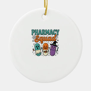 Apotheken-Team Halloween Vintage-Vector-Shirt-Desi Keramik Ornament