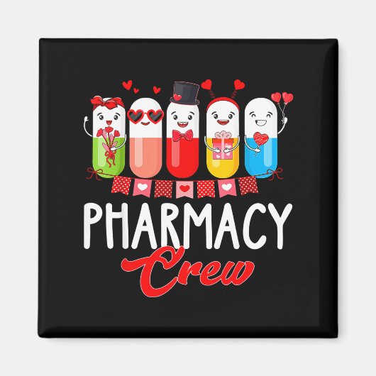 Apotheken-Team-Krankenschwester Valentinstag Apoth Magnet (Vorne)