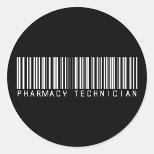 Apotheken-Techniker-Bar-Code Runder Aufkleber