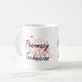 Apotheken-Techniker-künstlerischer Job-Entwurf mit Kaffeetasse (Vorderseite Links)