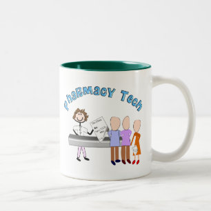 Apotheken-Technologie-Geschenk-Stock-Leute-Entwurf Zweifarbige Tasse