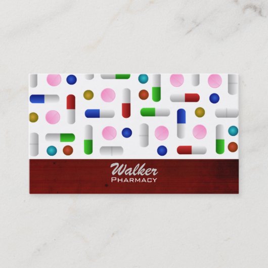 Apotheken-Visitenkarten - Hintergrund veränderbar Visitenkarte (Vorderseite)