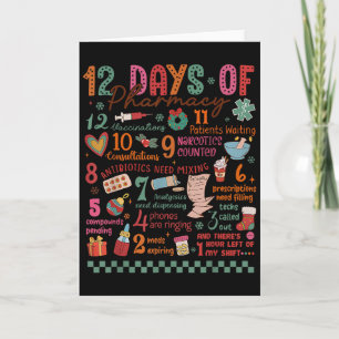 Apotheken-Weihnachts-Shirt - 12 Tage der Apotheken Karte