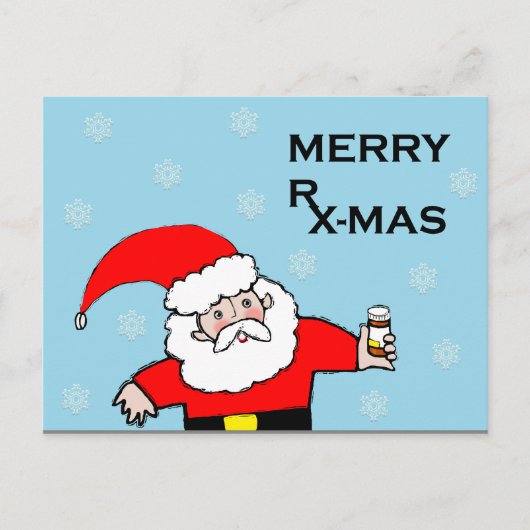 Apothekenferien Feiertagspostkarte (Vorderseite)