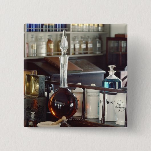 Apothekenflaschen Button (Vorderseite)