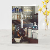 Apothekenflaschen Karte (Gelbe Blume)