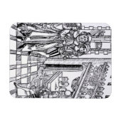 Apothekengeschäft, im Pub "Das Buch der Cirugia" Magnet (Horizontal)