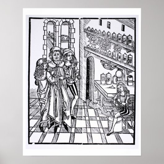 Apothekengeschäft, im Pub "Das Buch der Cirugia" Poster (Vorne)