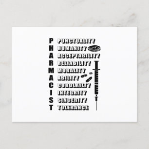 Apothekenhelfer Apotheker Apotheker Zitat Postkarte