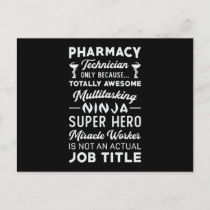 Apothekenhelfer Tech Medizin Held Apotheker Postkarte