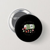 Apothekenhelfer Weihnachten Apotheke Abschluss  Button (Vorne & Hinten)