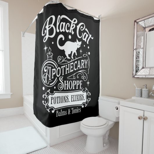 Apothekenladen Duschvorhang (Beispiel)