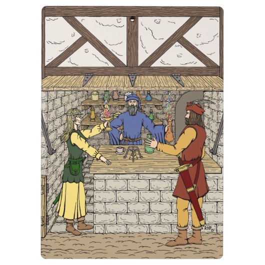 Apothekenladen Klemmbrett (Rückseite)