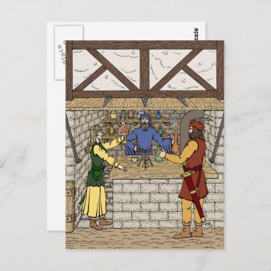 Apothekenladen Postkarte (Vorne/Hinten)