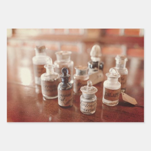 Apothekenpapier Geschenkpapier Set (Vorderseite 3)