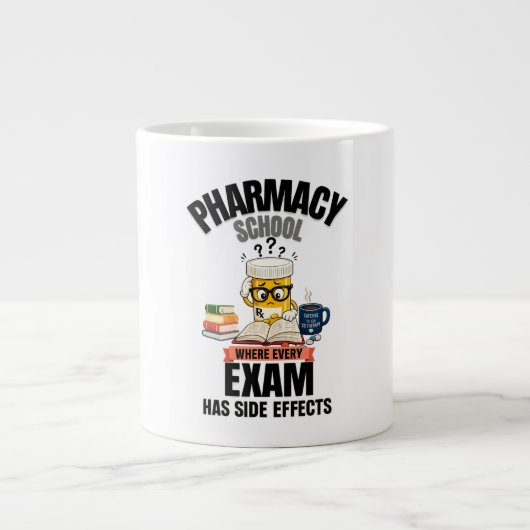 Apothekenschulhumor Jumbo-Tasse (Vorderseite)