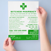 Apothekensymbol, Apotheke, Apotheker Flyer (Hand)