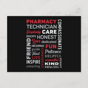 Apothekentechniker Tech Medizin Apotheker Zitat Postkarte