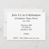 Apotheker-Abschluss-Einladungen 2013 Einladung (Rückseite)