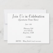 Apotheker-Abschluss-Einladungen 20XX Einladung (Rückseite)