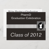 Apotheker-Abschluss-Einladungen Einladung (Vorne/Hinten)