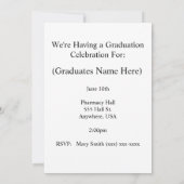 Apotheker-Abschluss-Einladungs-Verordnung Einladung (Rückseite)