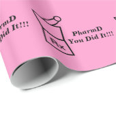 Apotheker-Abschluss-Geschenk-Verpackungs-Papier Geschenkpapier (Rolleneckpunkt)