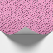 Apotheker Abschluss Geschenkpapier pink (Ecke)