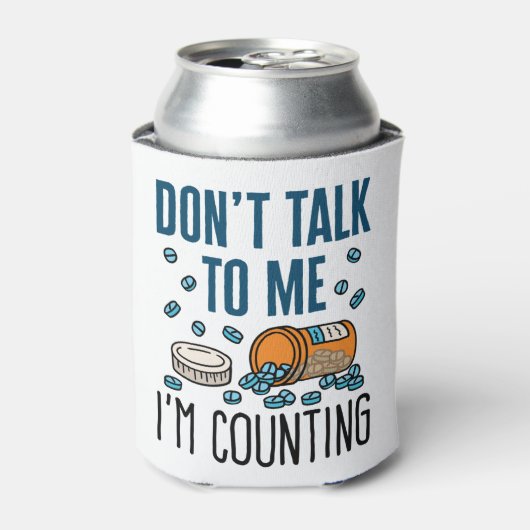 Apotheker Apotheke Tech Sprich nicht, ich zähle Dosenkühler (Kanne Vorderseite)