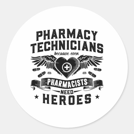 Apotheker Apothekenassistenten Assistent Techniker Runder Aufkleber (Vorderseite)