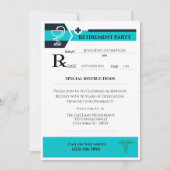 Apotheker Ärztliche Verschreibung Pad Rentirement Einladung (Vorderseite)