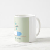Apotheker auf Blaue Pillen Kapsel Kaffeetasse (VorderseiteRechts)