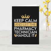 Apotheker Behielt Ruhe und Ließ Apotheker Karte (Gelbe Blume)