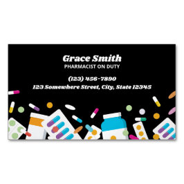 Apotheker Black Magnetische Visitenkarte