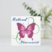 Apotheker (Butterfly) Karte (Stehend Vorderseite)