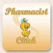 Apotheker Chick Getränkeuntersetzer (Vorderseite)