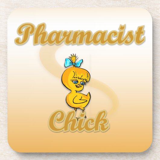 Apotheker Chick Getränkeuntersetzer (Vorderseite)