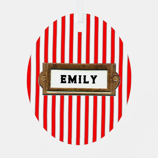 Apotheker Collectious Christmas Ornament Aus Metall (Rückseite)