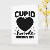 Apotheker Cupid Favorite Pharmacy Tech Techniker Karte (Gelbe Blume)