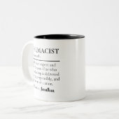 Apotheker Definition Tasse Individuelles Geschenk (Vorderseite Links)