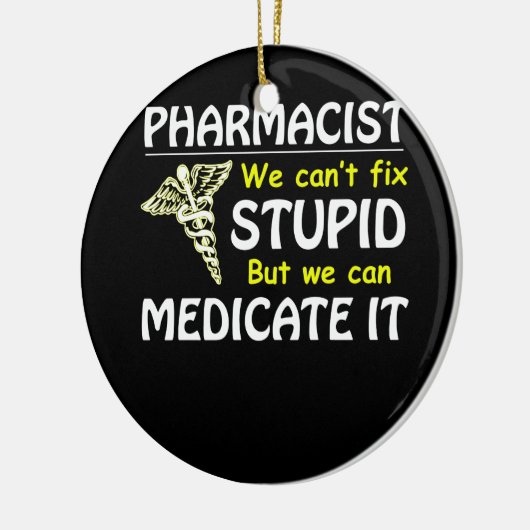 Apotheker, den wir nicht reparieren können, aber w keramik ornament (Links)