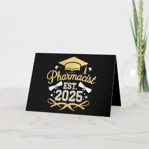 Apotheker Est 2025 Pharmazie-Abschluss Dankeskarte