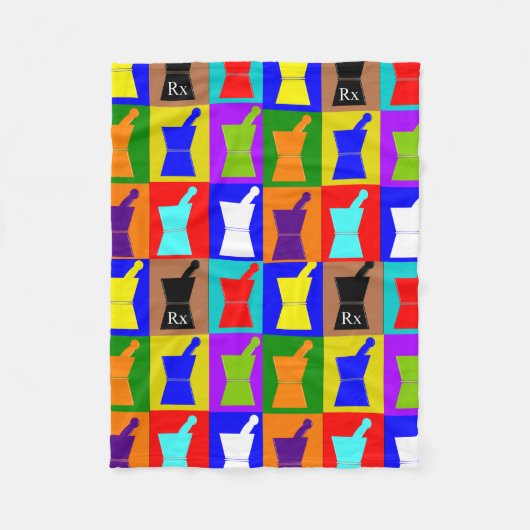 Apotheker-Fleece-Decken-Pop-Kunst-Entwurf Fleecedecke (Vorderseite)