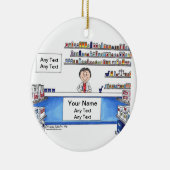 Apotheker - Frau Keramik Ornament (Rechts)