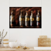 Apotheker - Fünf Flaschen Poster (Küche)