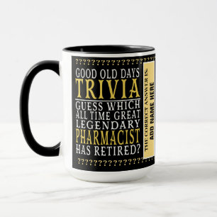 Apotheker Funny Personalisiert Remüde, Ruhestand Tasse