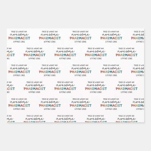 Apotheker Funny Phantastischer Apotheker Geschenk Geschenkpapier Set (Vorderseite)