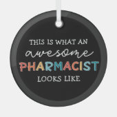 Apotheker Funny Phantastischer Apotheker Geschenke Ornament Aus Glas (Vorderseite)