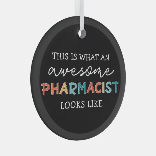 Apotheker Funny Phantastischer Apotheker Geschenke Ornament Aus Glas (Vorderseite Rechts)